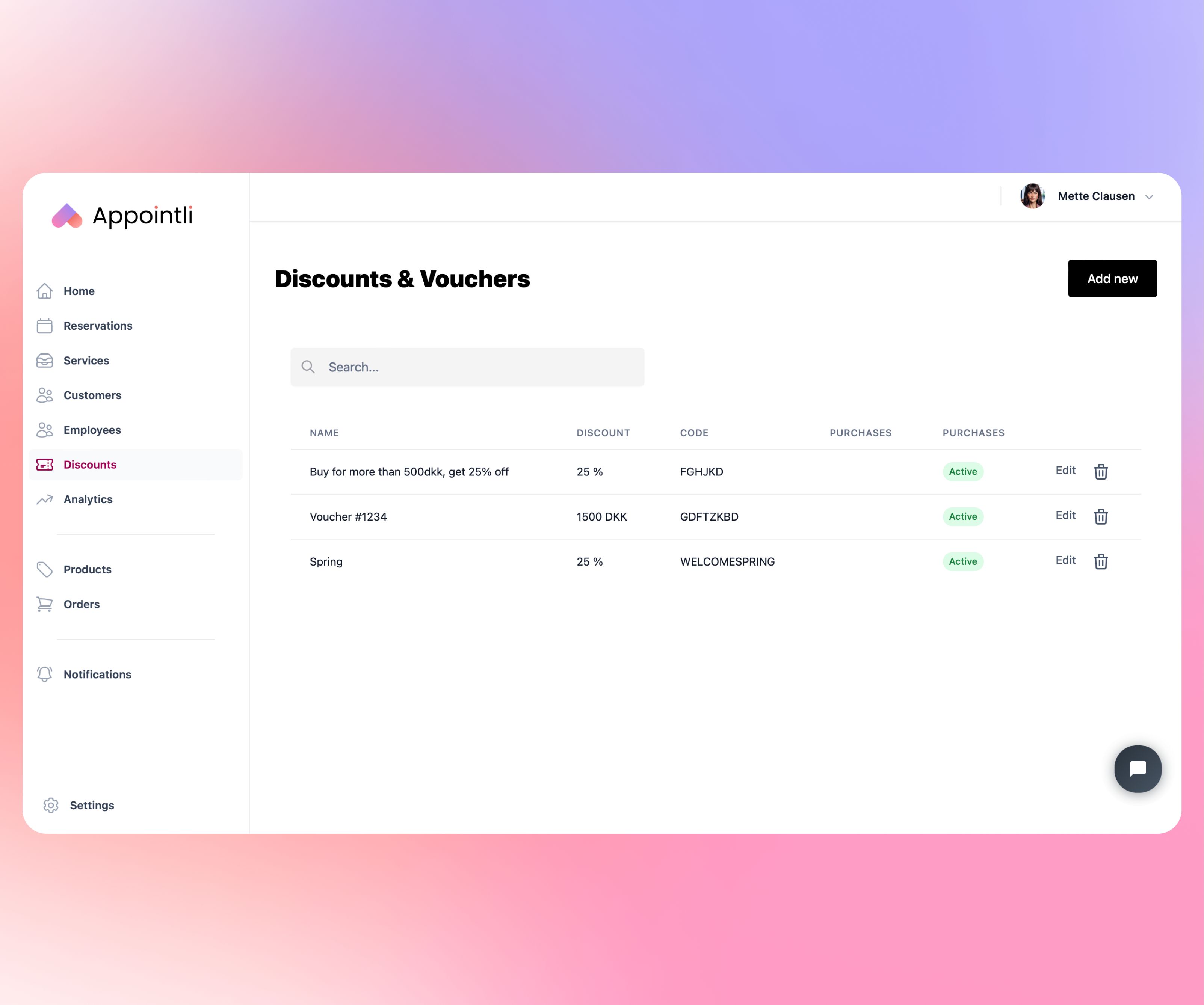 App screenshot