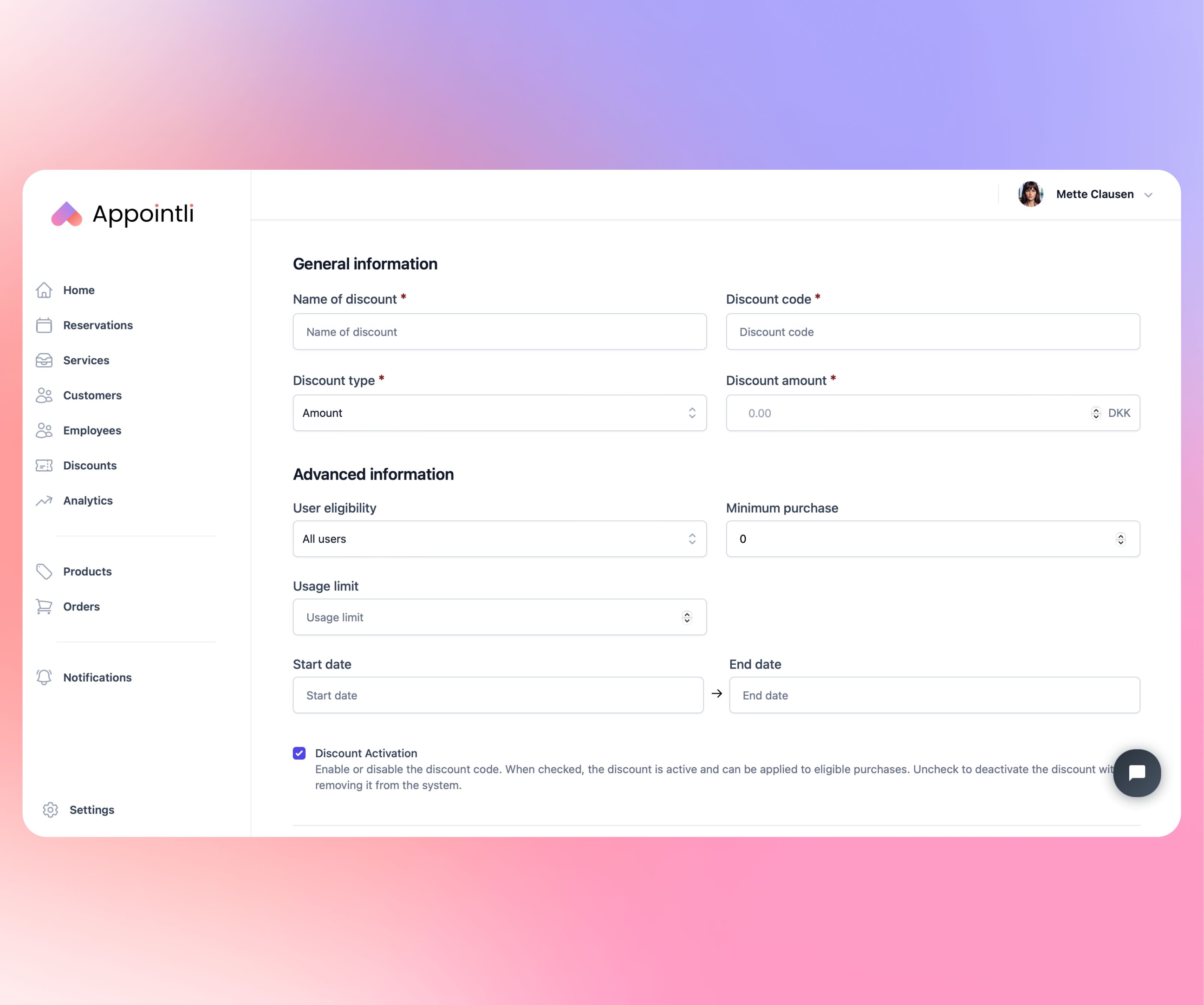 App screenshot