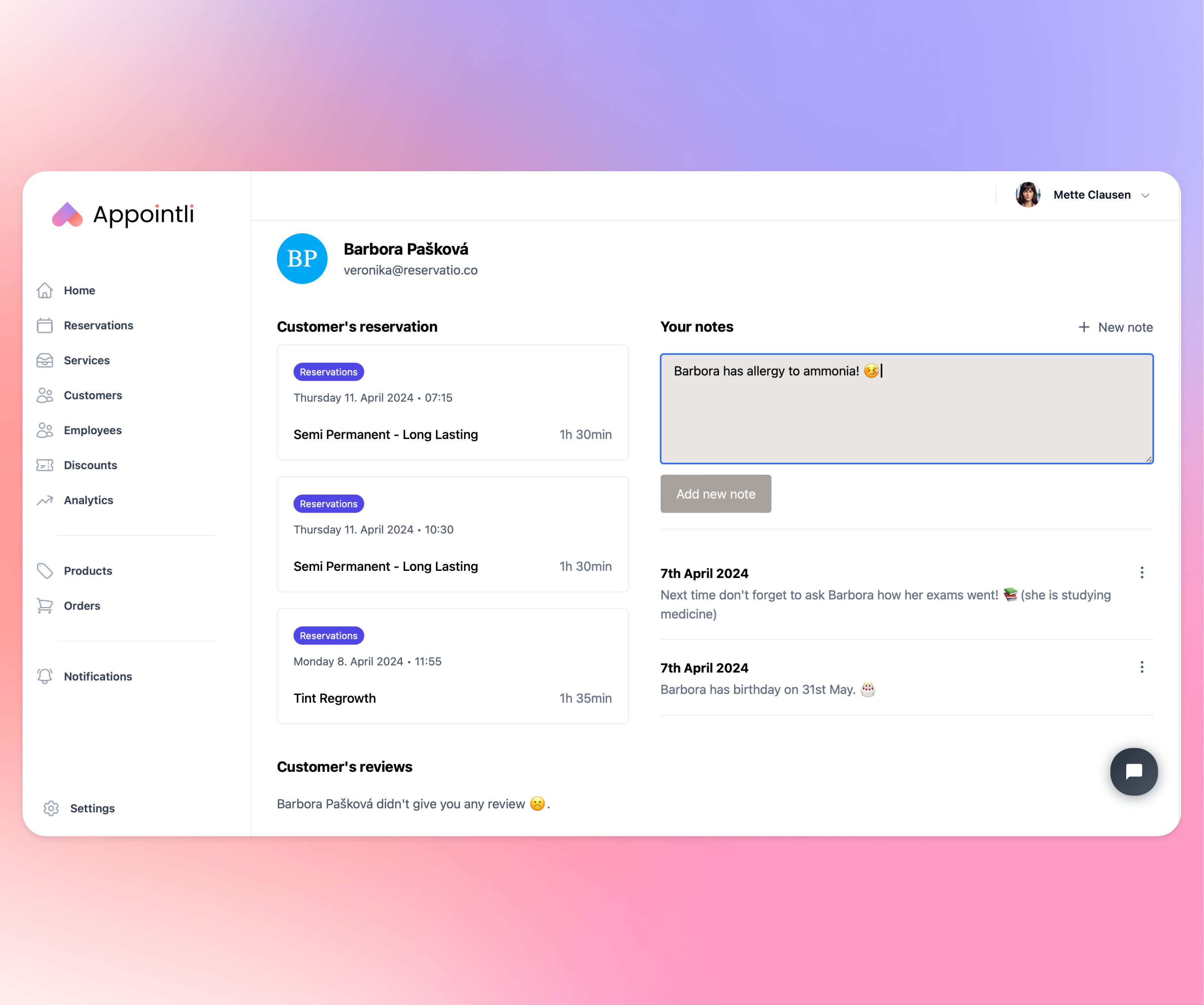 App screenshot
